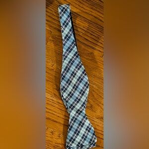 Haspel Men’s BowTie, Blue/White Plaid, EUC